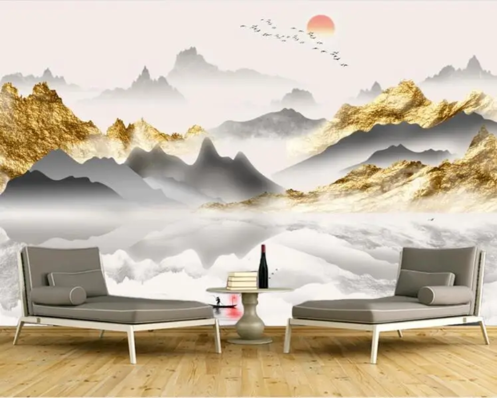 3D Wallpaper Japanese Mountains